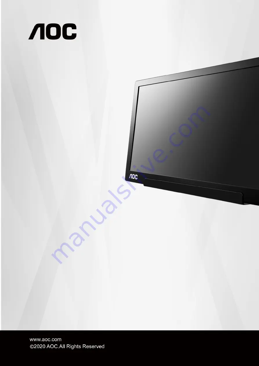 AOC I1601C User Manual Download Page 1