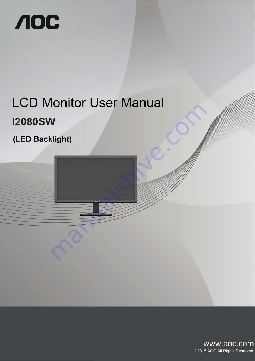 AOC I2080SW User Manual Download Page 1