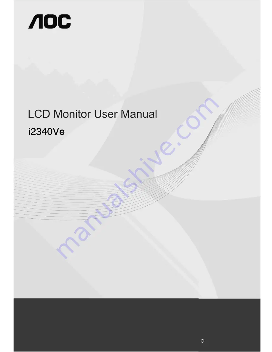 AOC i2340Ve User Manual Download Page 1