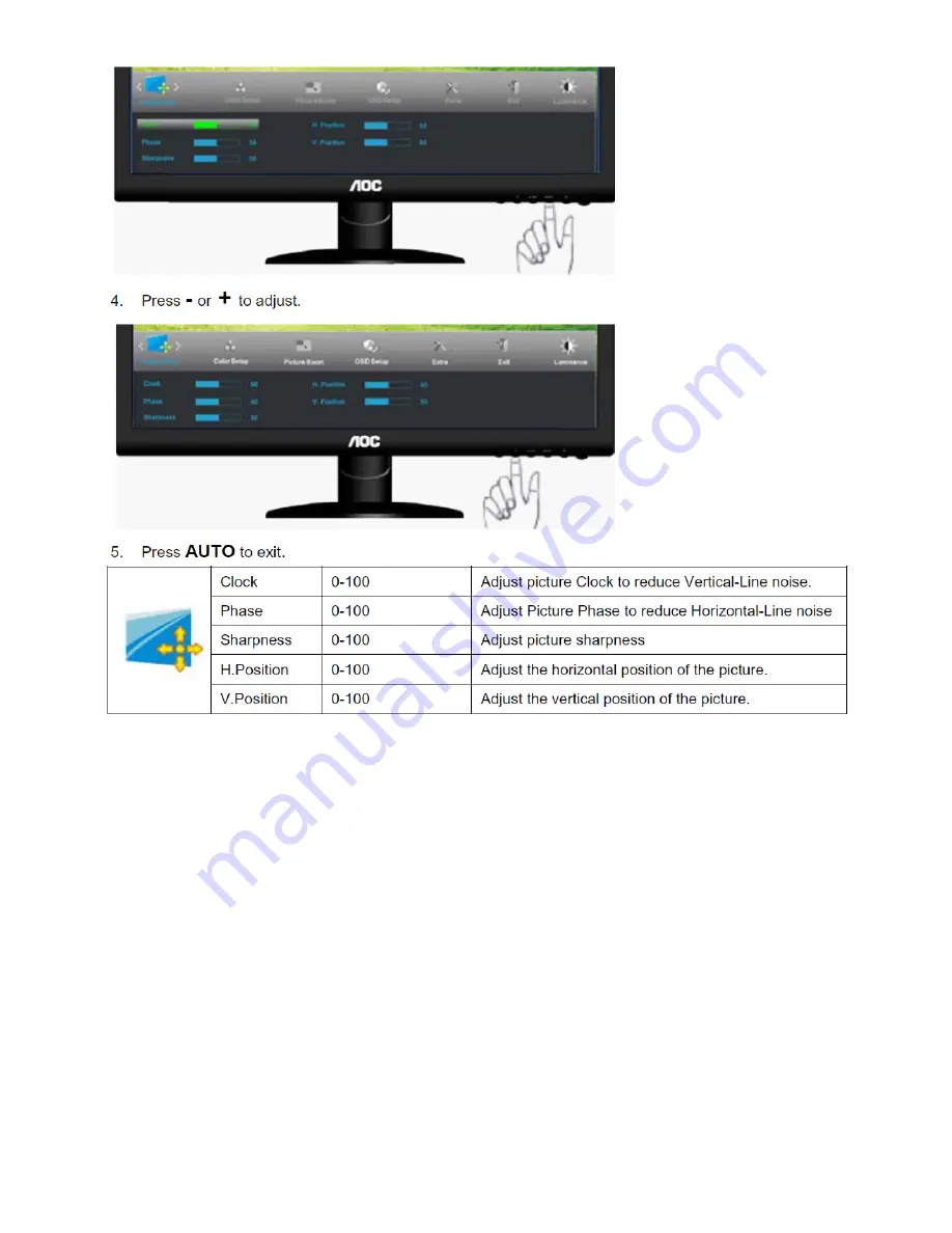 AOC I2352VH Service Manual Download Page 11