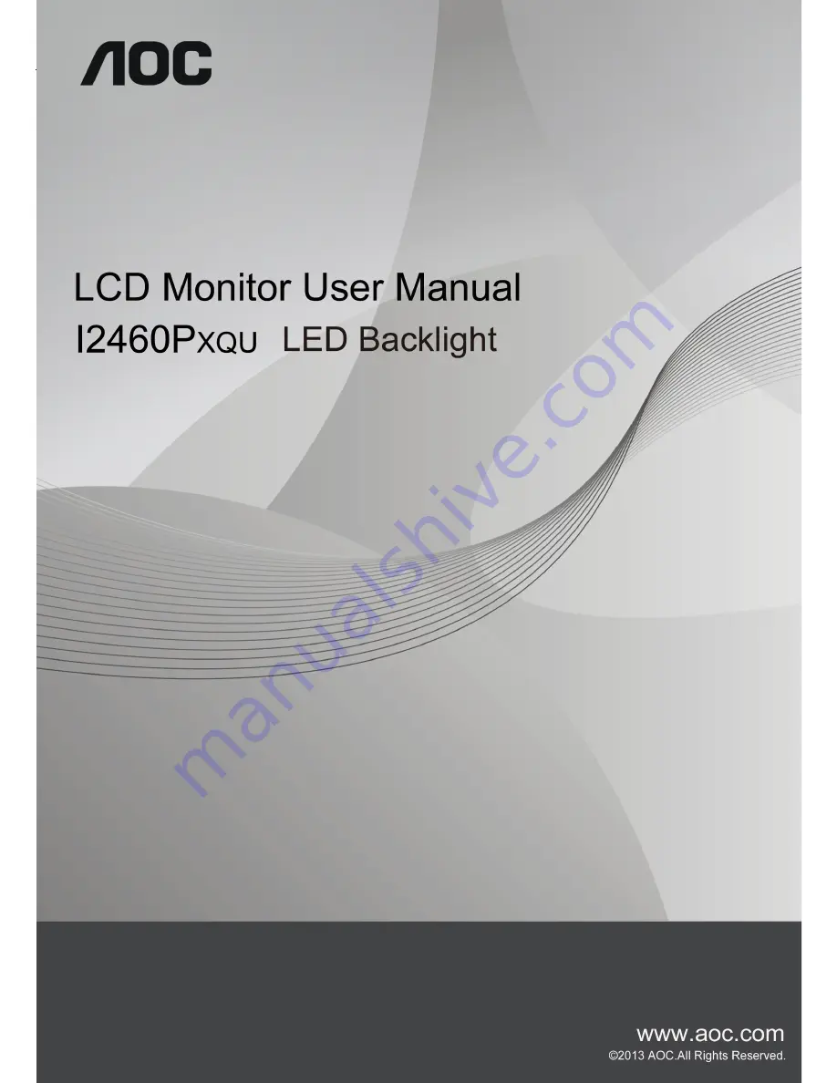 AOC I2460PXQU User Manual Download Page 1