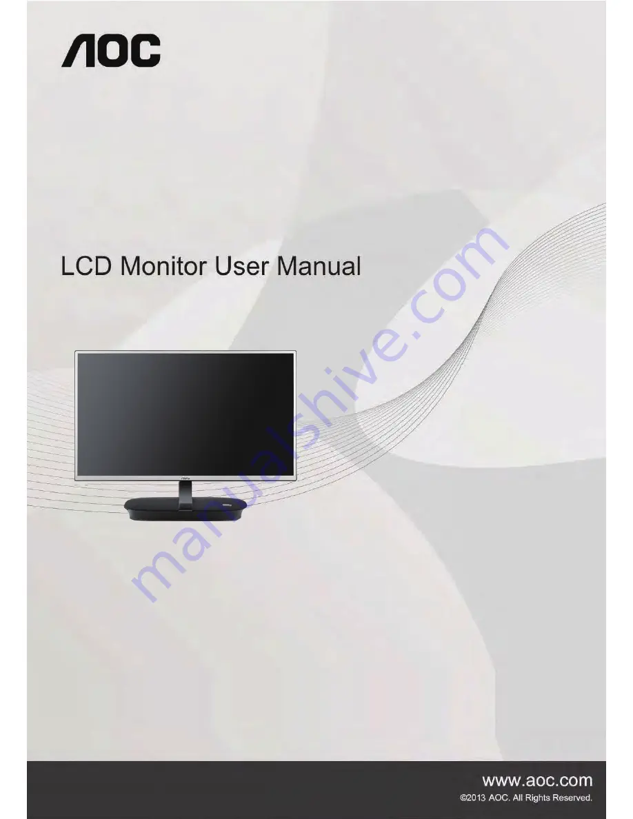 AOC I2473PWM User Manual Download Page 1