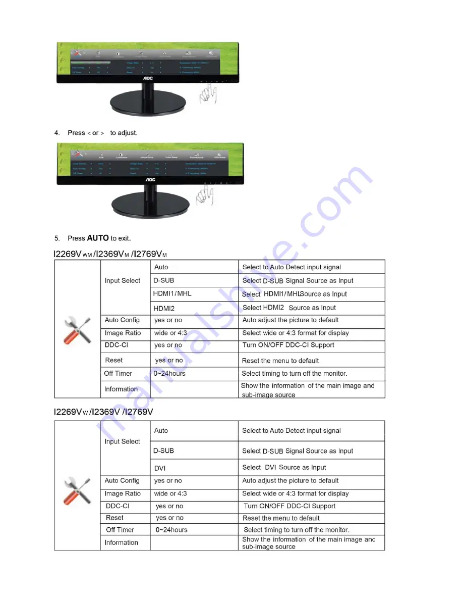 AOC I2769VM Service Manual Download Page 20