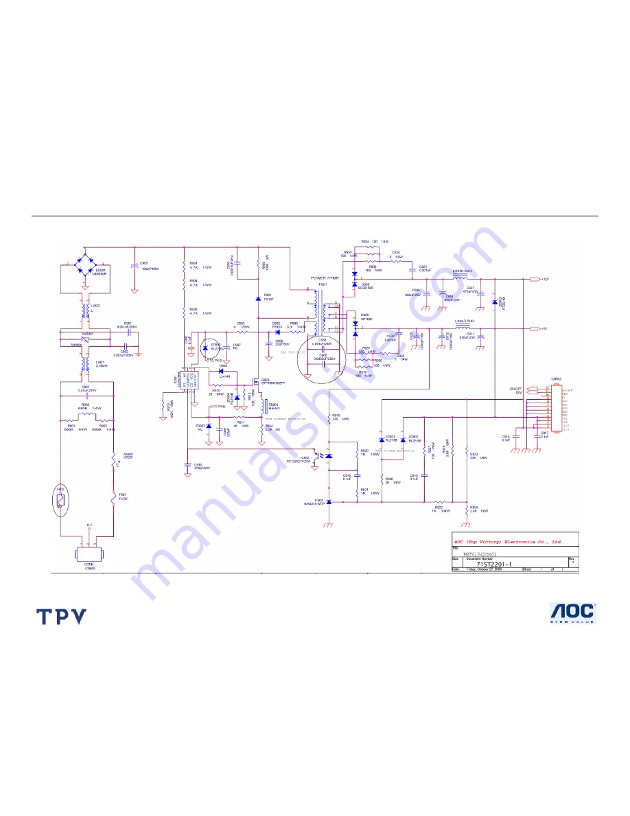 AOC L19W461 Service Manual Download Page 53