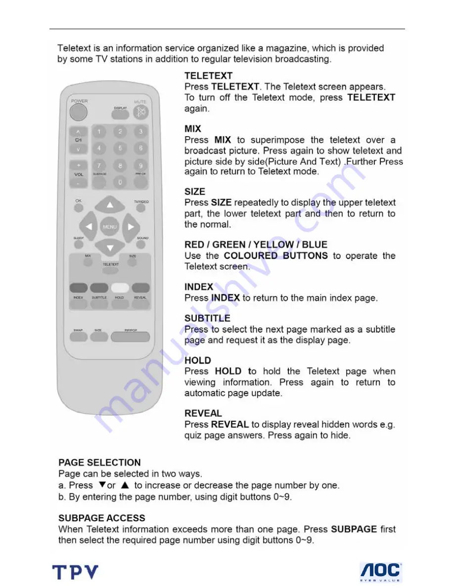 AOC l32w451 Service Manual Download Page 6