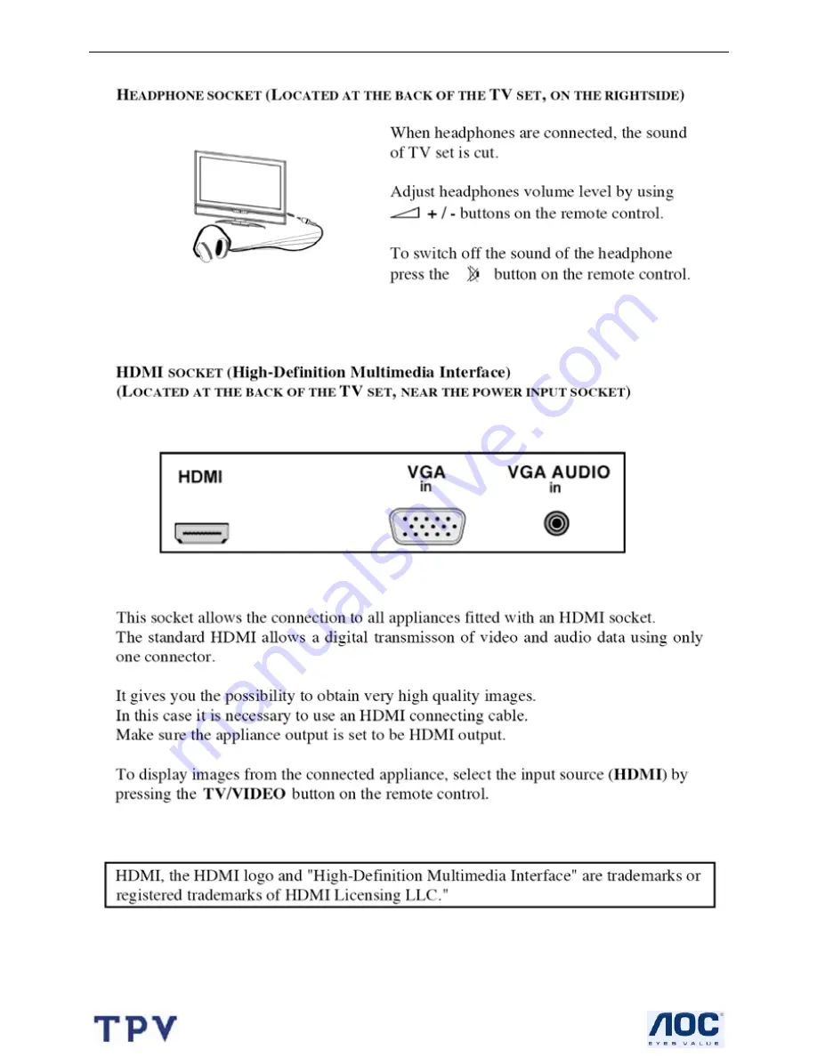 AOC l32w451 Service Manual Download Page 18