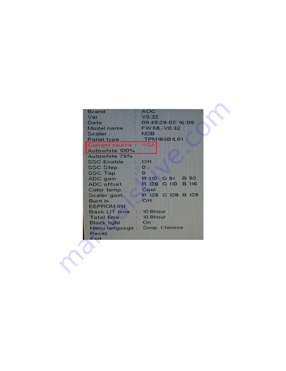 AOC L32W931 Service Manual Download Page 40