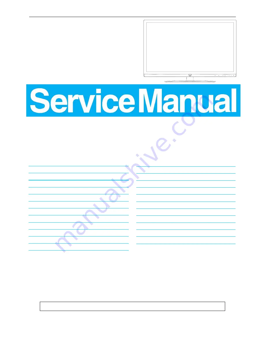 AOC LE32K1D7 Service Manual Download Page 1