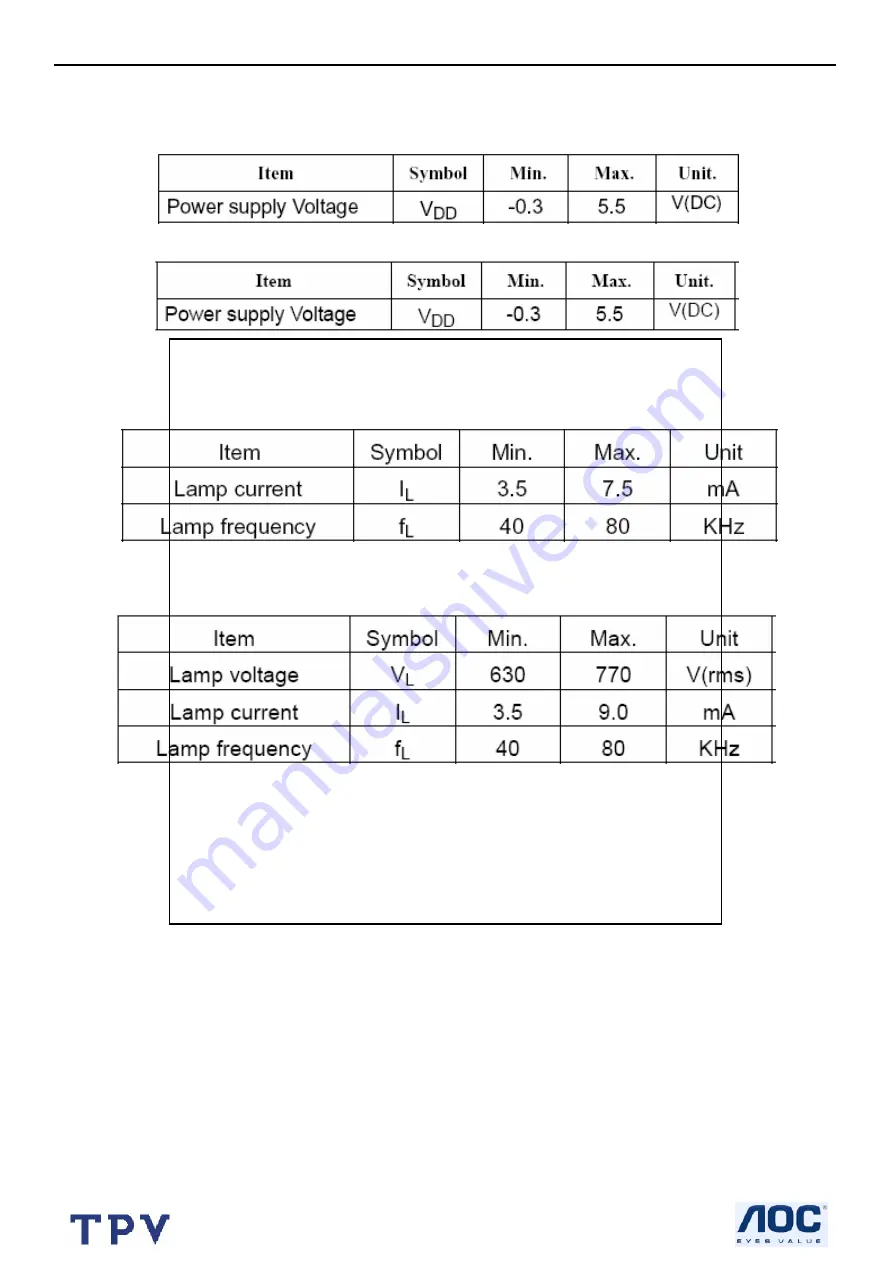 AOC LM960S Service Manual Download Page 15