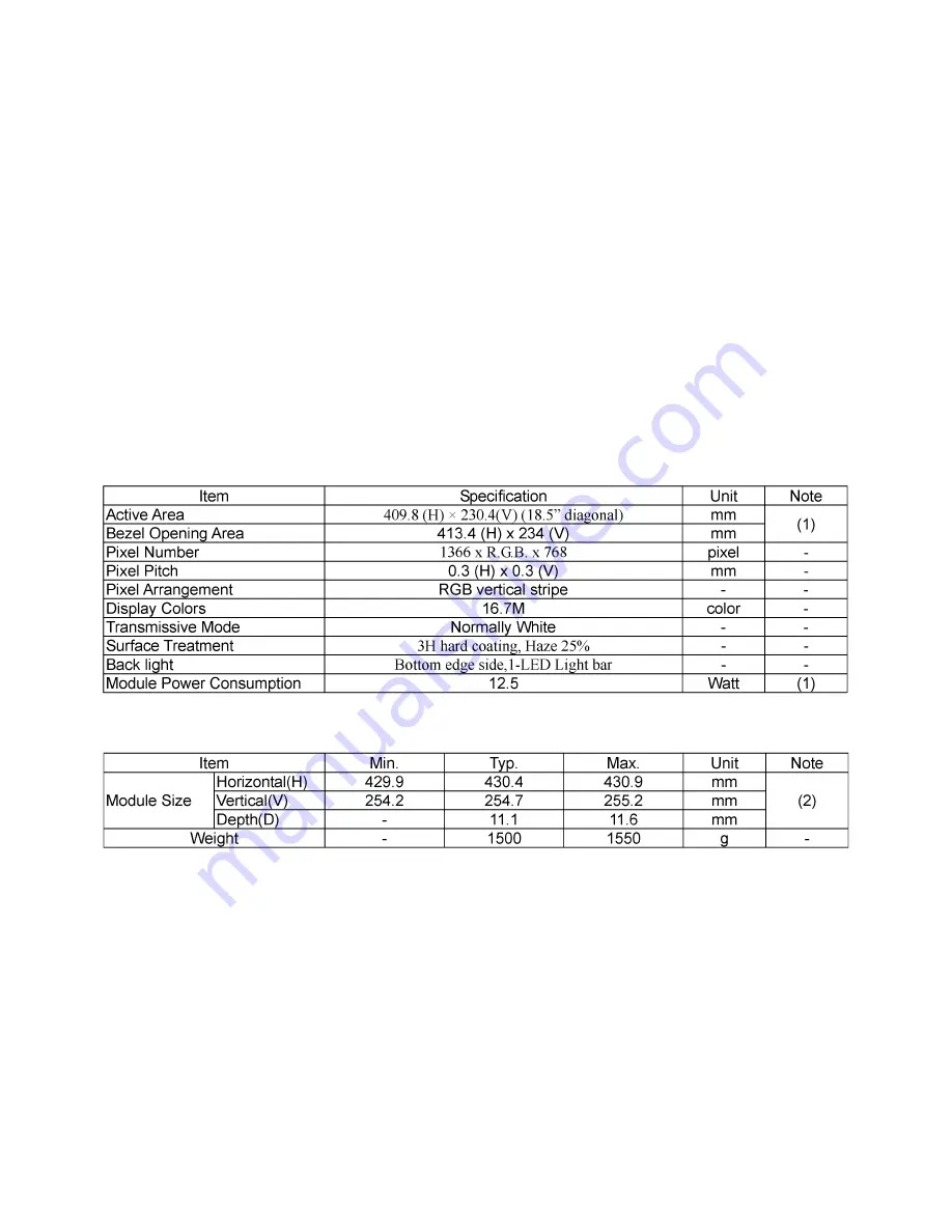 AOC TS185LBE Service Manual Download Page 11