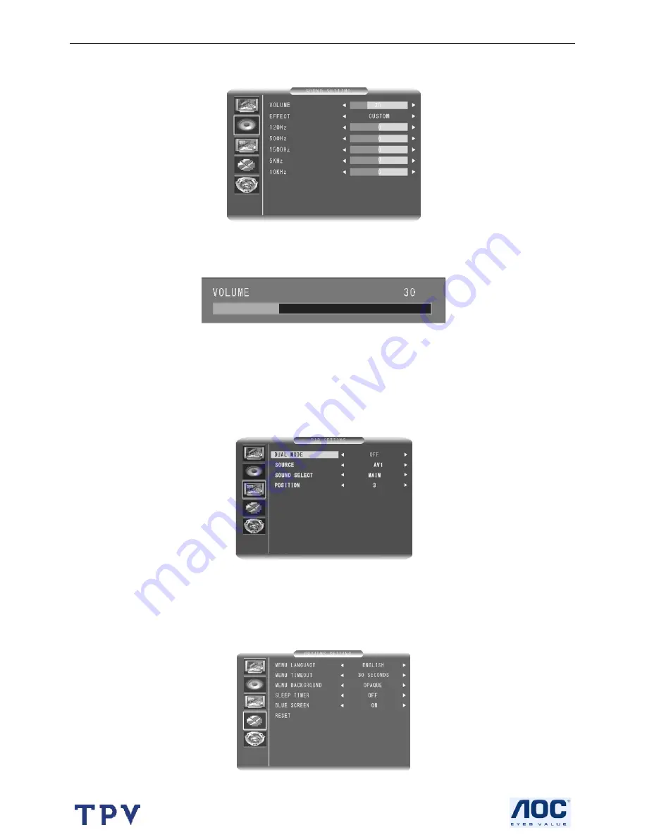 AOC TV3766W Service Manual Download Page 8