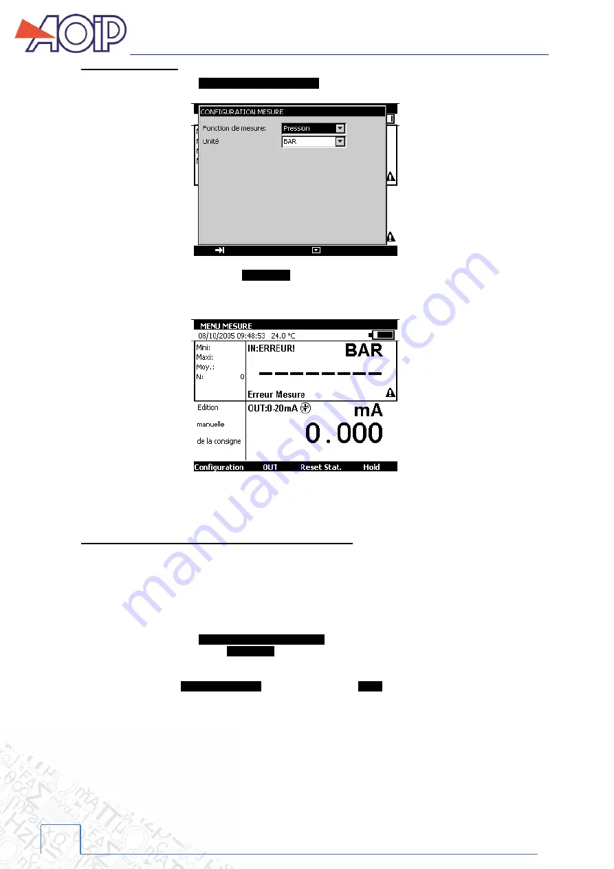 AOIP CALYS 1000 Instruction Manual Download Page 36