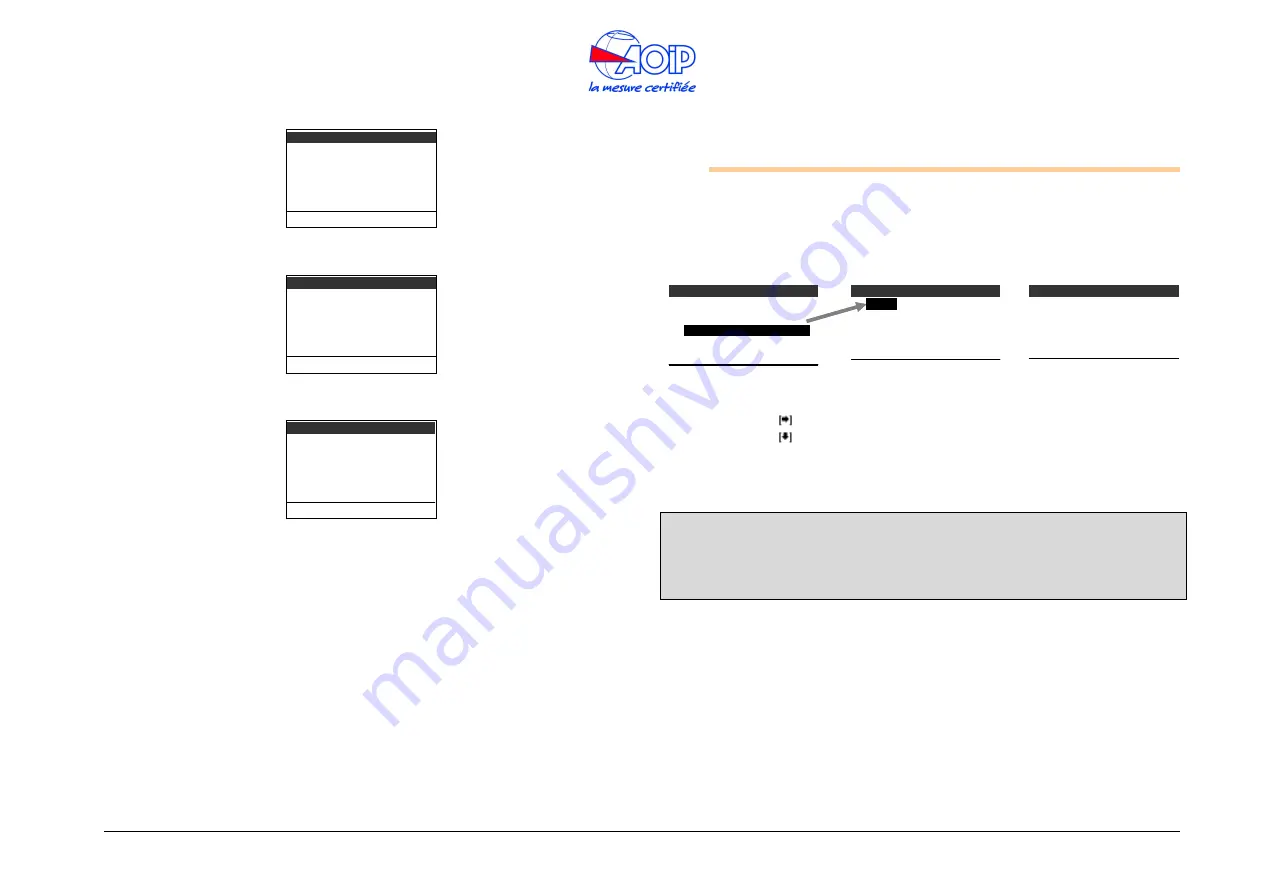 AOIP Calys 120 IS Instruction Manual Download Page 36