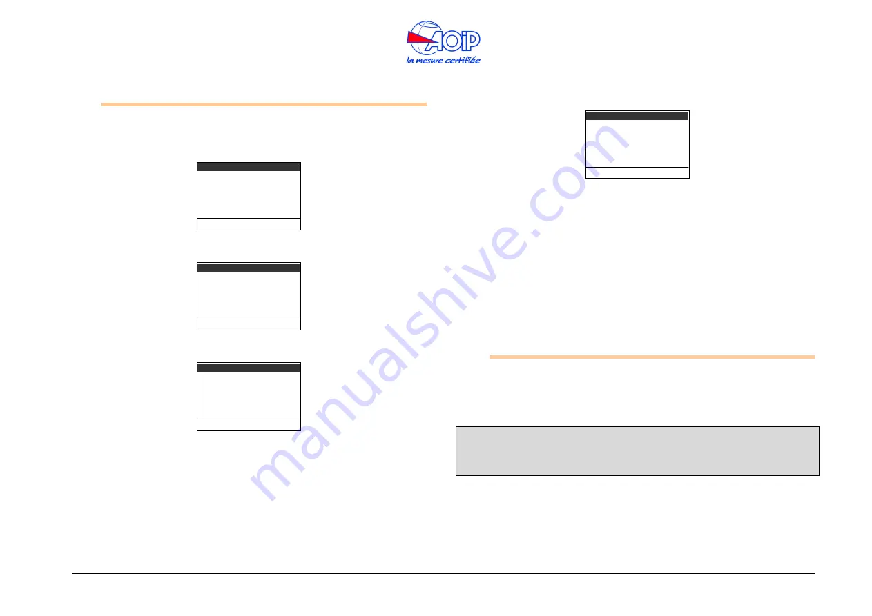 AOIP Calys 120 IS Instruction Manual Download Page 96