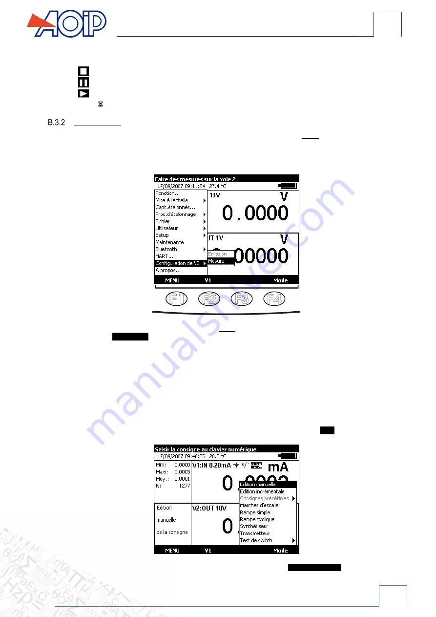 AOIP CALYS 150 Instruction Manual Download Page 59