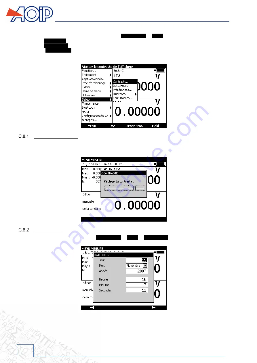 AOIP CALYS 150 Скачать руководство пользователя страница 88