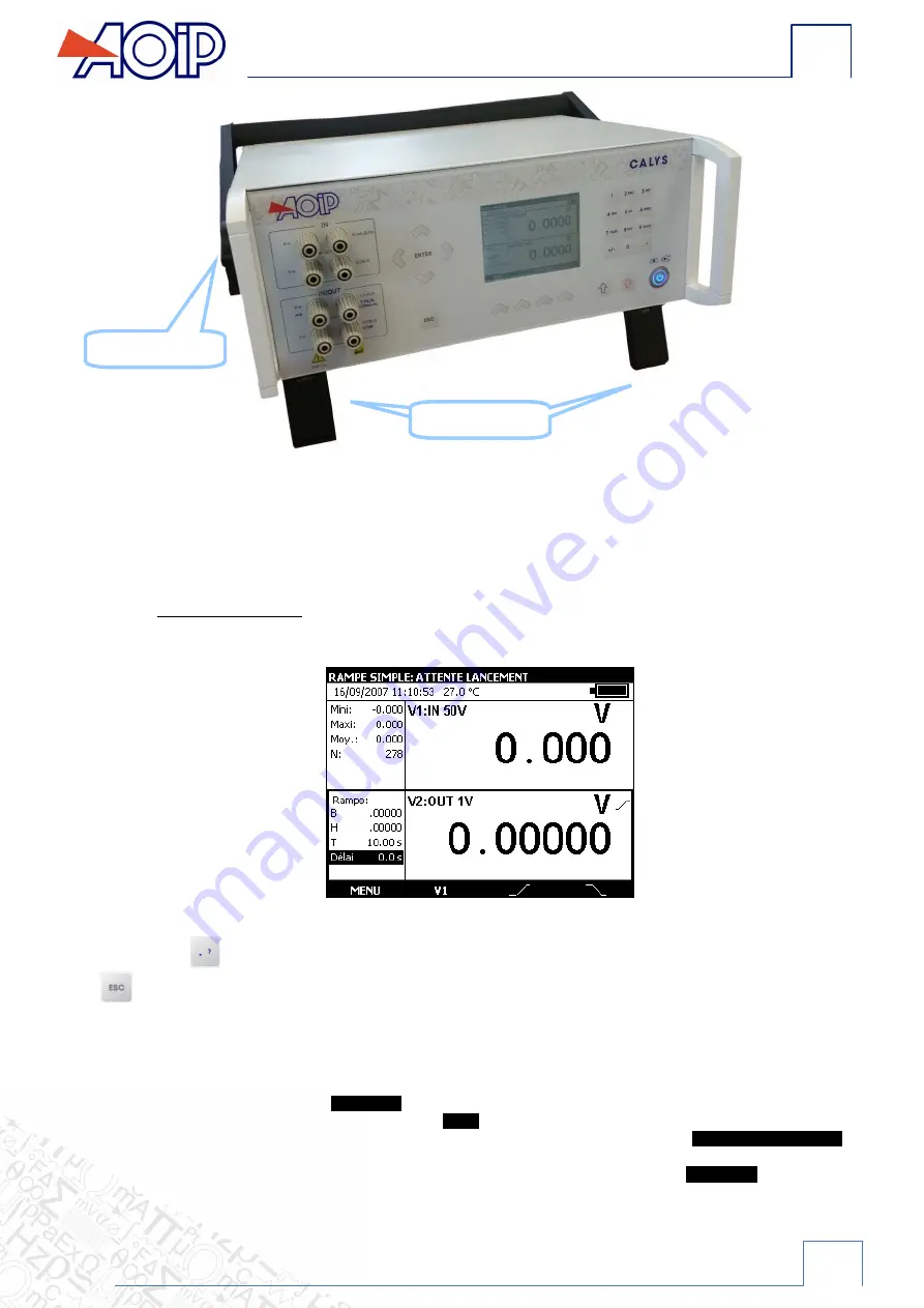 AOIP CALYS 1500 Скачать руководство пользователя страница 13