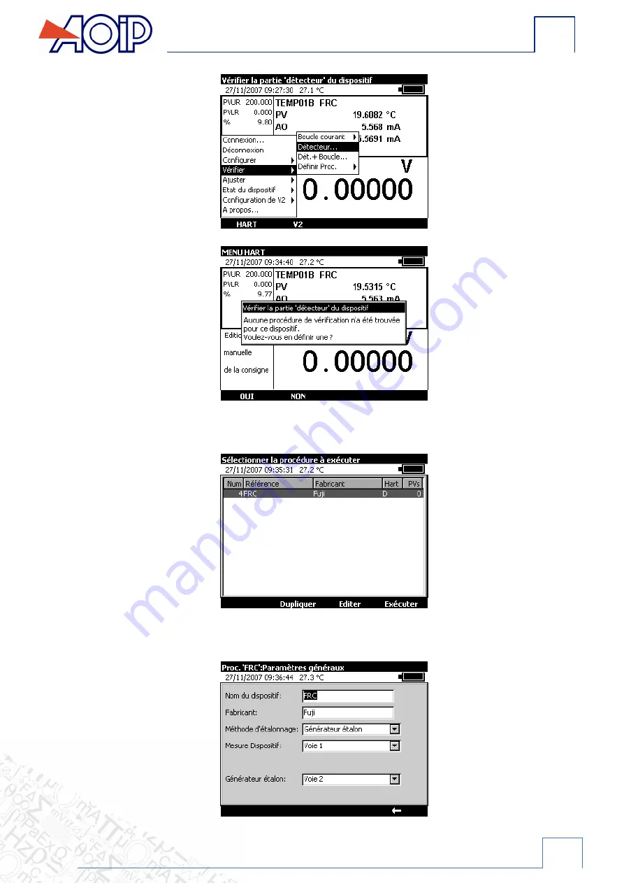 AOIP CALYS 1500 Instruction Manual Download Page 43