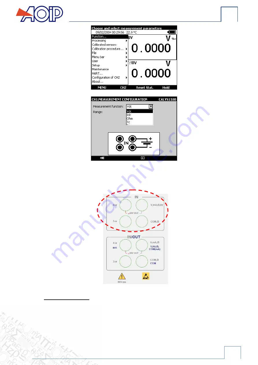 AOIP CALYS 1500 Instruction Manual Download Page 115