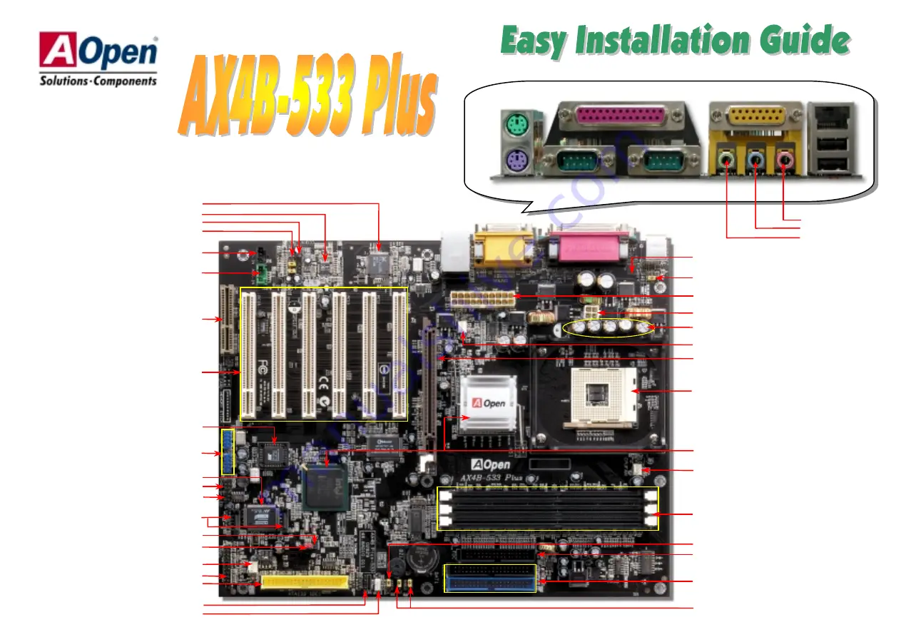 AOpen AX4B-533 Plus Скачать руководство пользователя страница 1