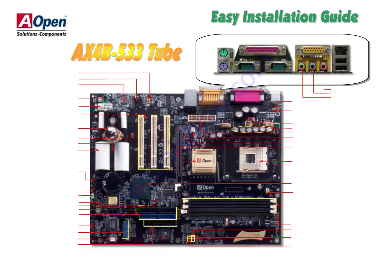 AOpen AX4B-533 Tube Скачать руководство пользователя страница 1