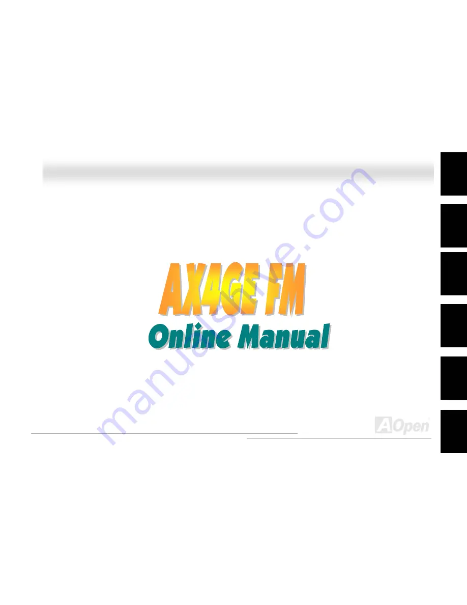 AOpen AX4GEFM Manual Download Page 1