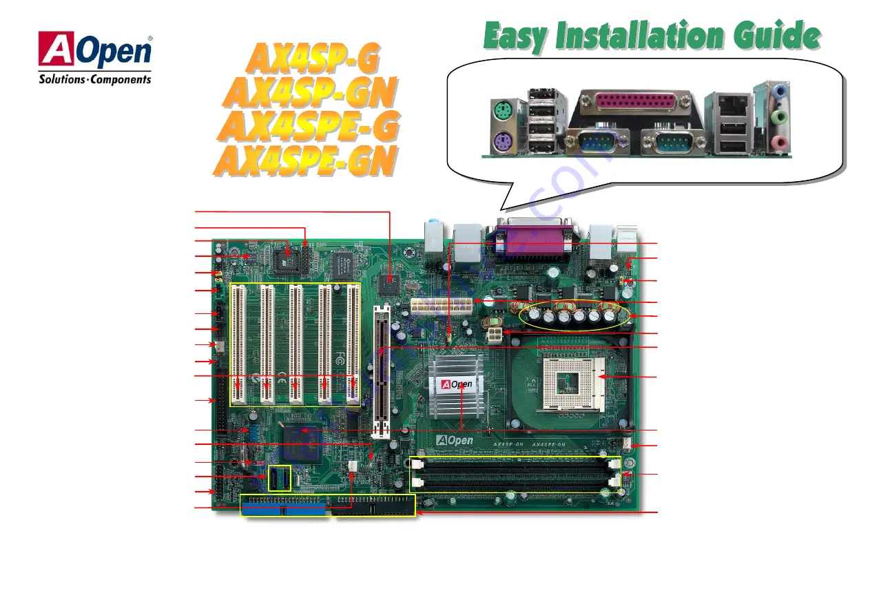 AOpen AX4SP-G Скачать руководство пользователя страница 1