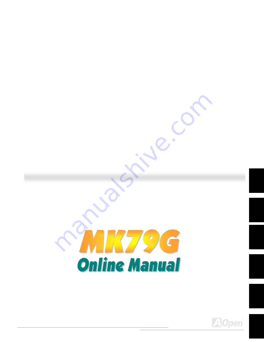 AOpen MK79G Manual Download Page 1