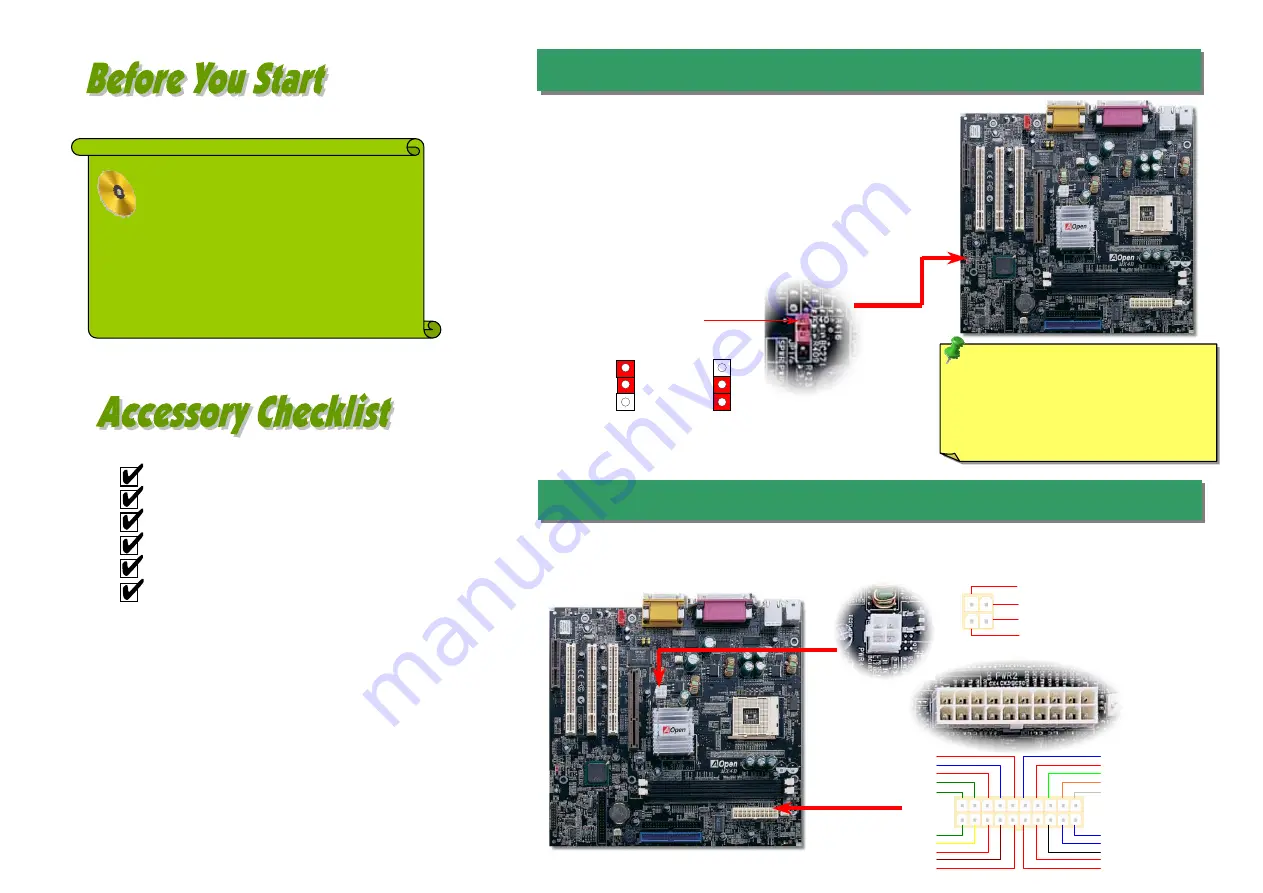 AOpen MX4B Easy Installation Manual Download Page 2