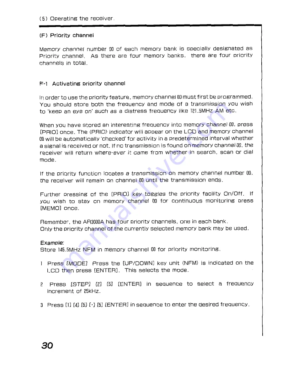 AOR AR-3000A Insrtruction Manual Download Page 32