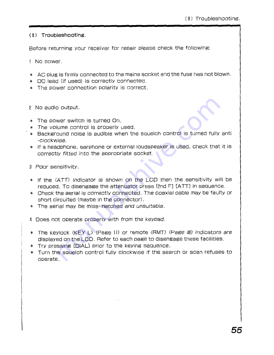 AOR AR-3000A Insrtruction Manual Download Page 57