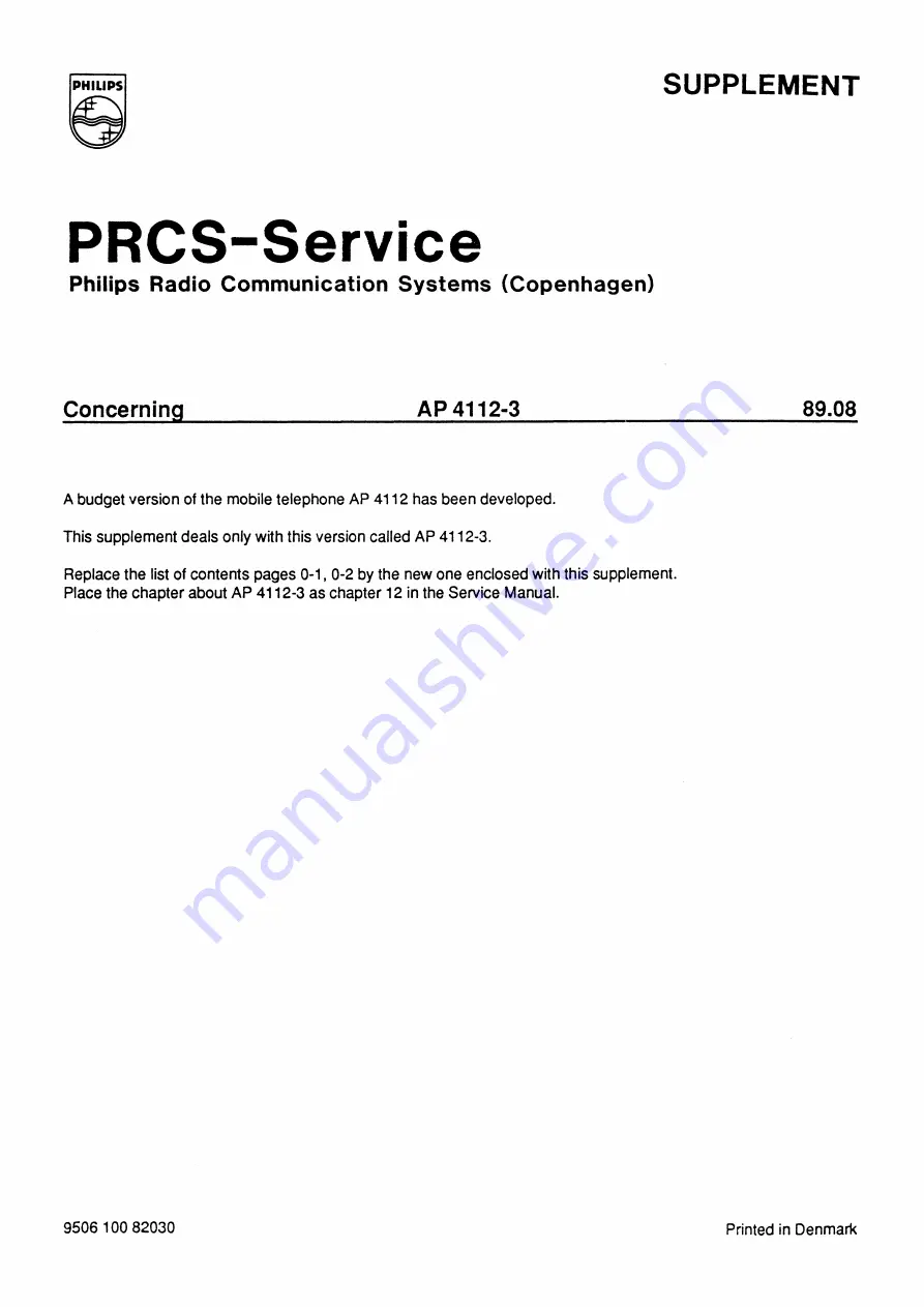 AP radiotelefon ap4112 Service Manual Download Page 209