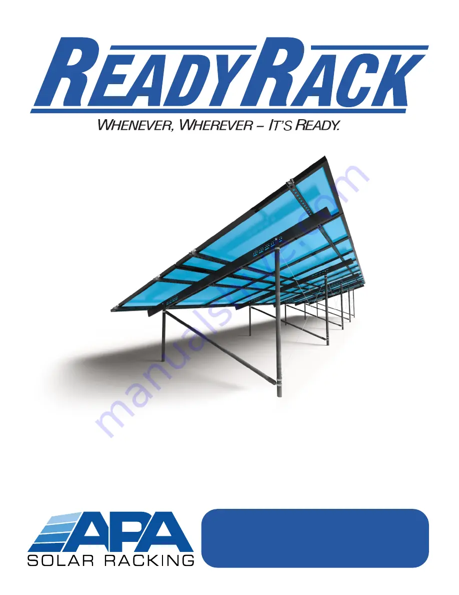 APA READYRACK Assembly Instructions Manual Download Page 1