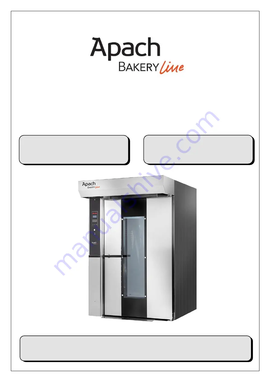 Apach BAKERY Line G Series Скачать руководство пользователя страница 1