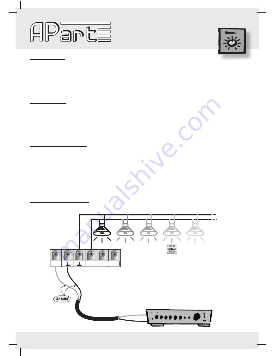 APART E-VOL40 Quick Manual Download Page 1