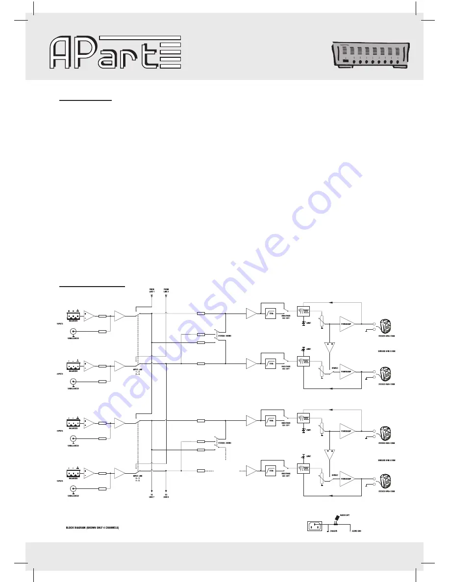 APART PA8250 Manual Download Page 4