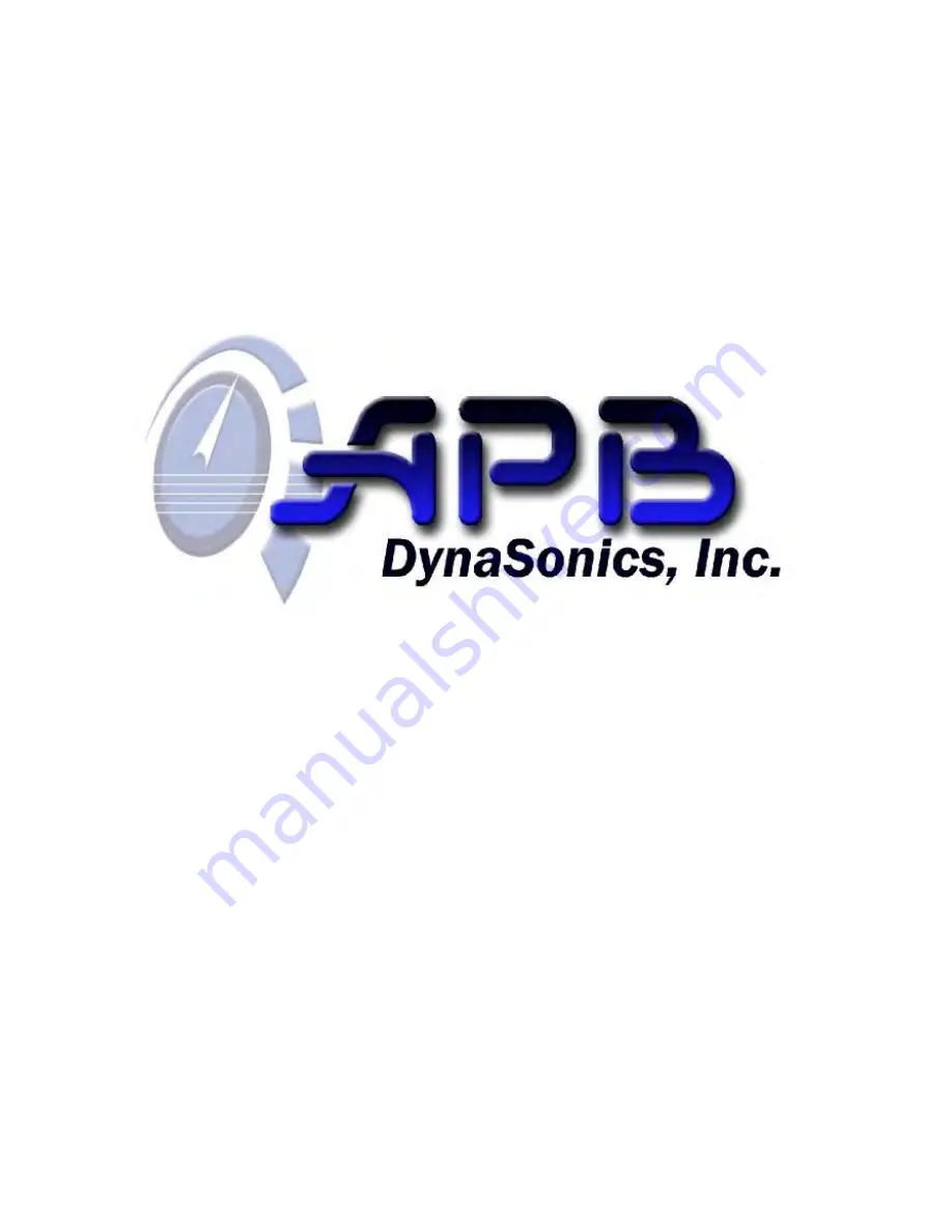 APB-DynaSonics ProDesk-4 Скачать руководство пользователя страница 1