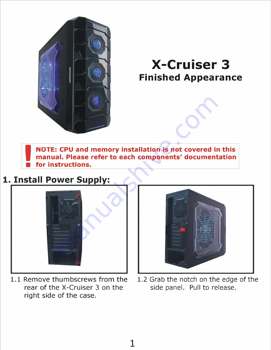 Apevia X-Cruiser User Manual Download Page 3