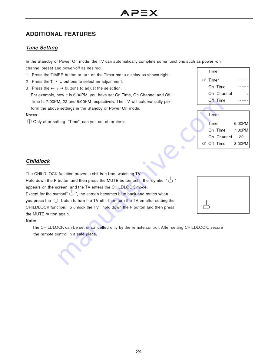 Apex Digital GT2011J Operation Manual Download Page 26