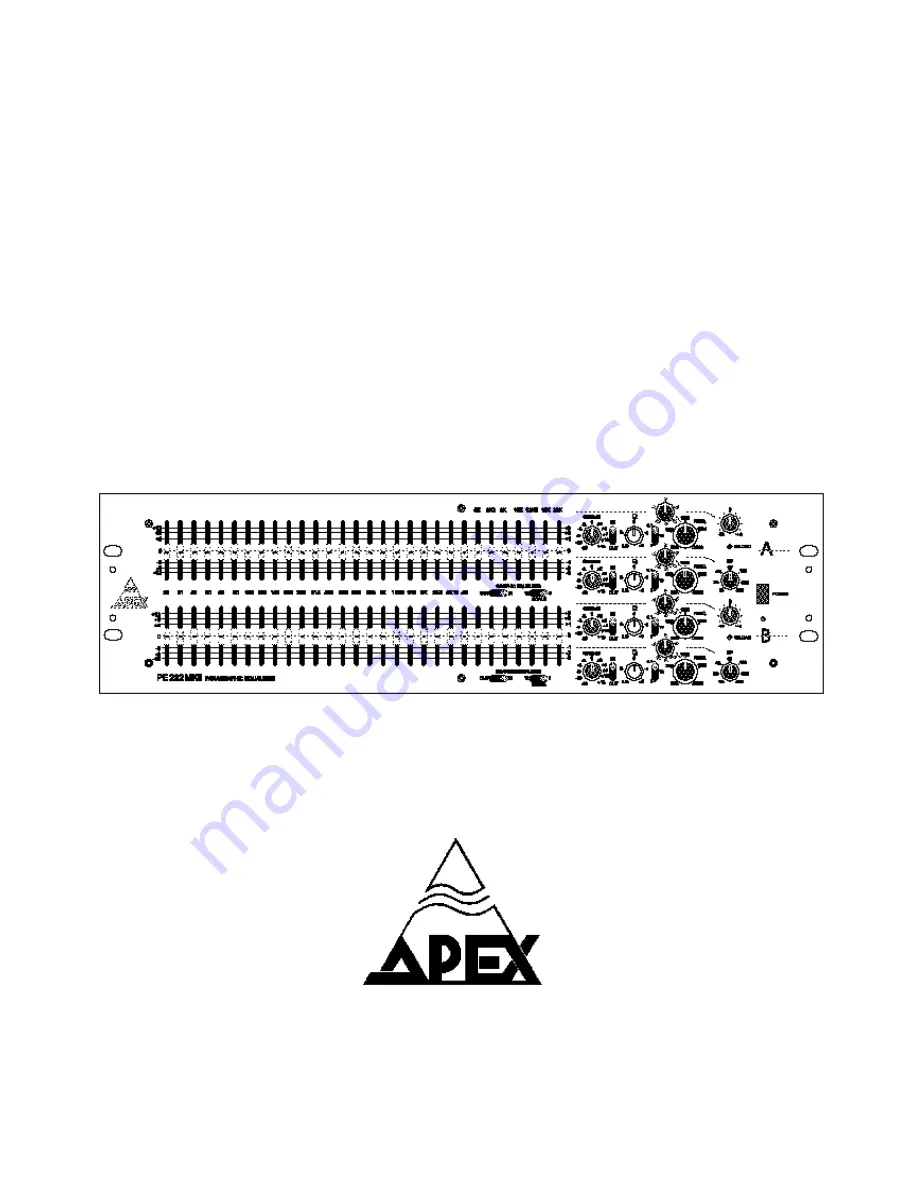 Apex Digital PE 133 MKII User Manual Download Page 1