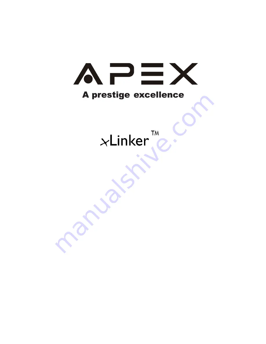 Apex Digital xLinker Скачать руководство пользователя страница 1