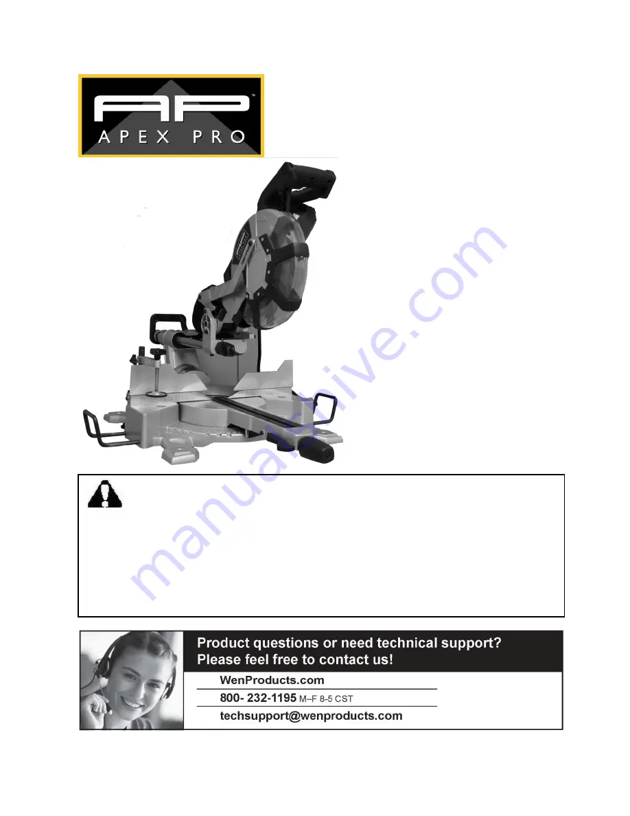 Apex Pro 70751 Operator'S Manual Download Page 1