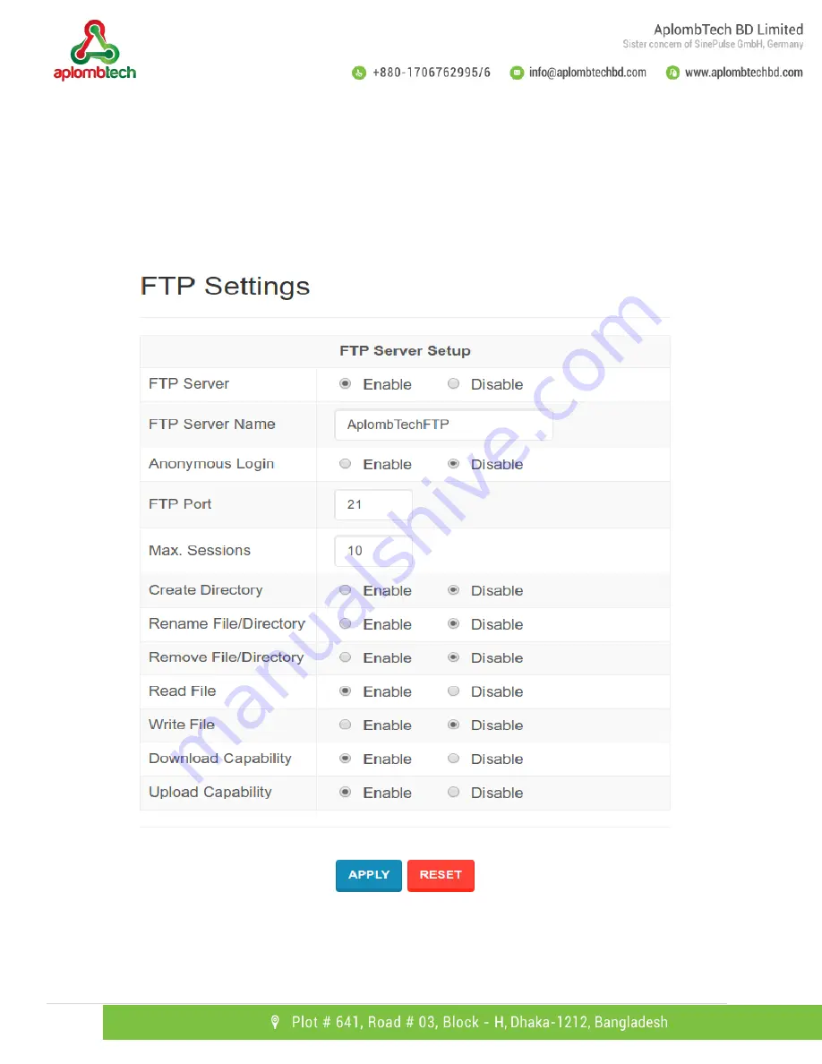 aplombtech SMART SWITCH Manual Download Page 28