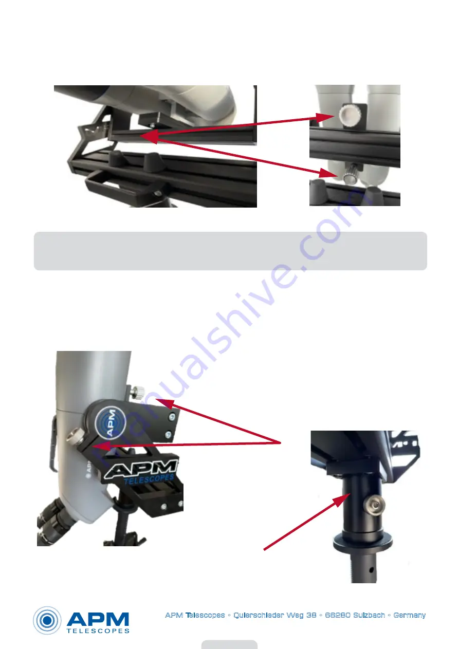 APM Fork Mount Operation Manual Download Page 4