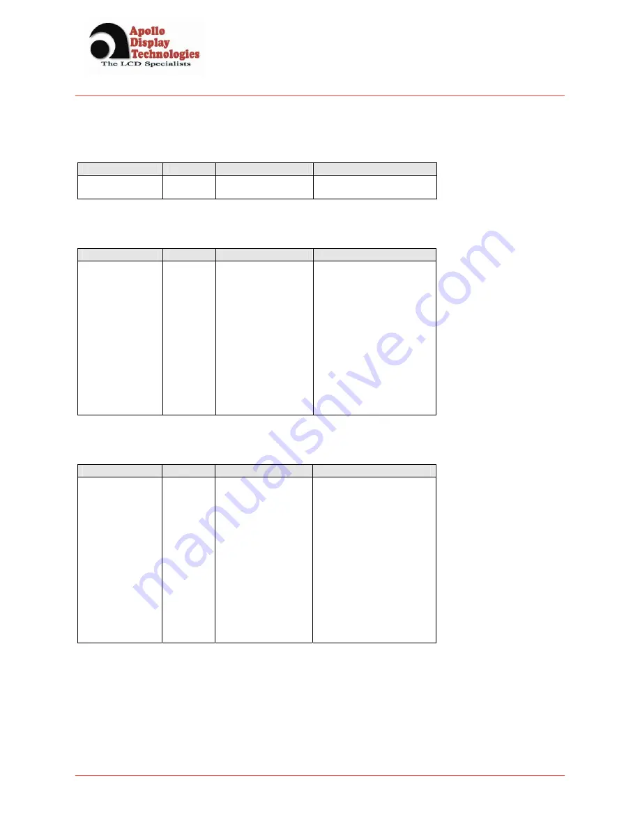 Apollo DI170S01-A01 User Manual Download Page 6