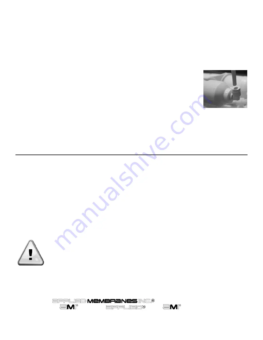 Applied Membranes AAA-1004 Installation And Service Manual Download Page 12