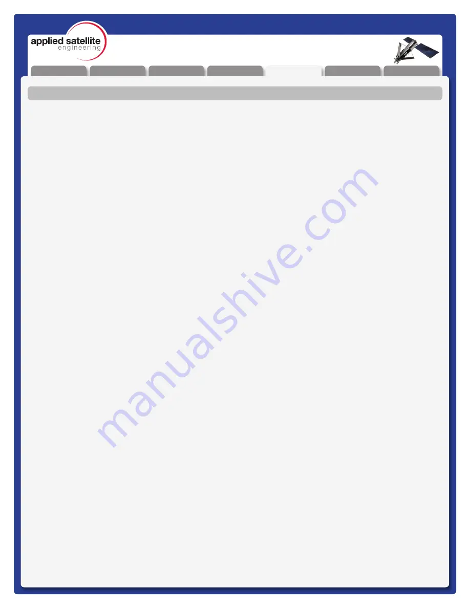 Applied Satellite Engineering ComCenter-II 'Outdoor' Product Manual Download Page 15