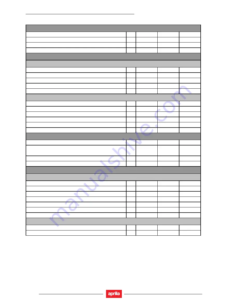 APRILIA RSV 1000 R Workshop Manual Download Page 44