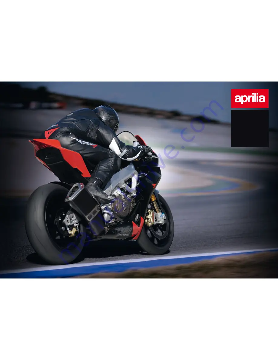 APRILIA RSV4 BROCHURE 2009 Brochure Download Page 12