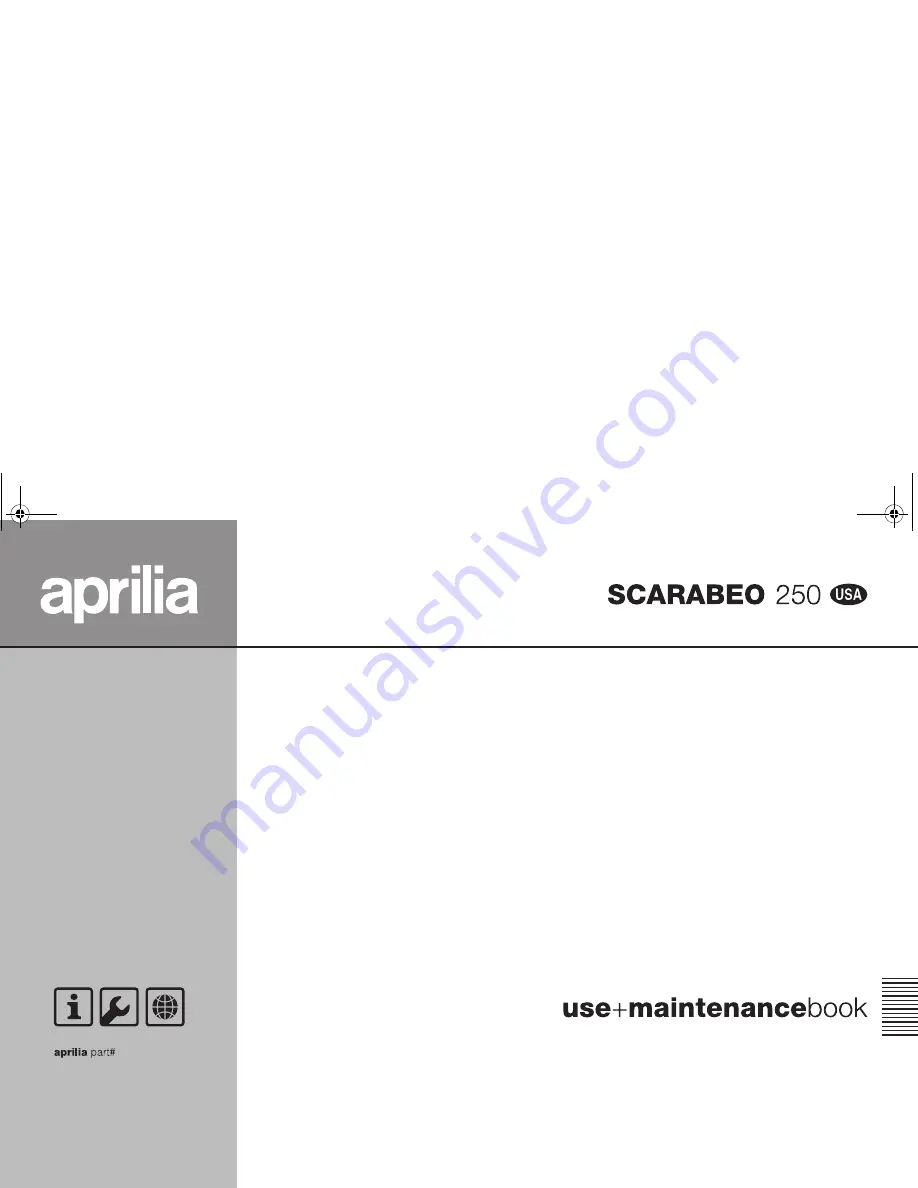 APRILIA SCARABEO 250 Скачать руководство пользователя страница 1